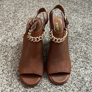 Coach Opened Toed Booties